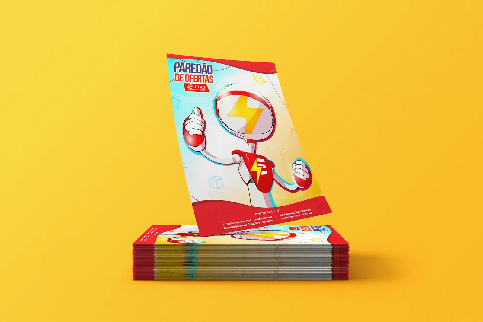 Eletro Shop: Panfleto do Paredão de Ofertas.