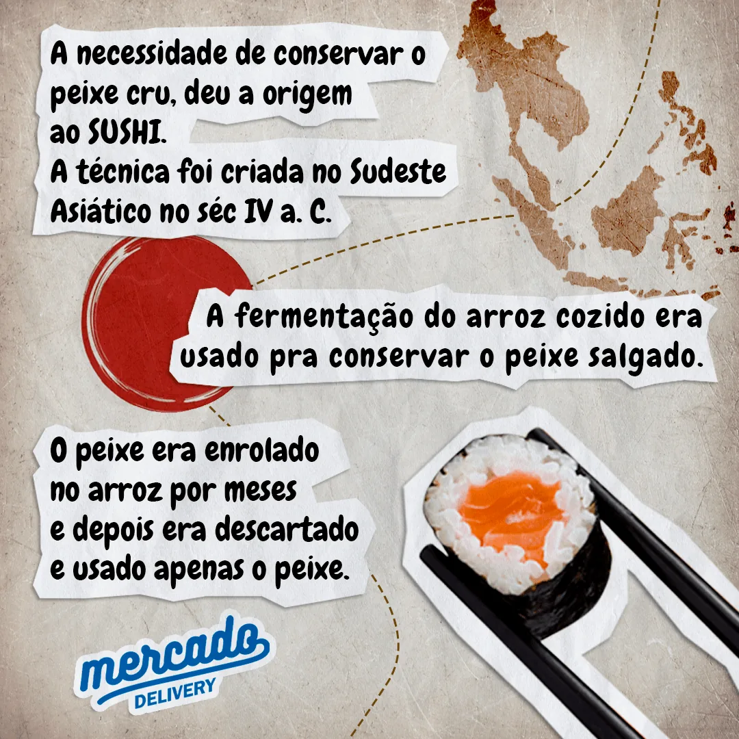 Mercado Delivery: Texto curto, imagem grande e o logo sempre presente.